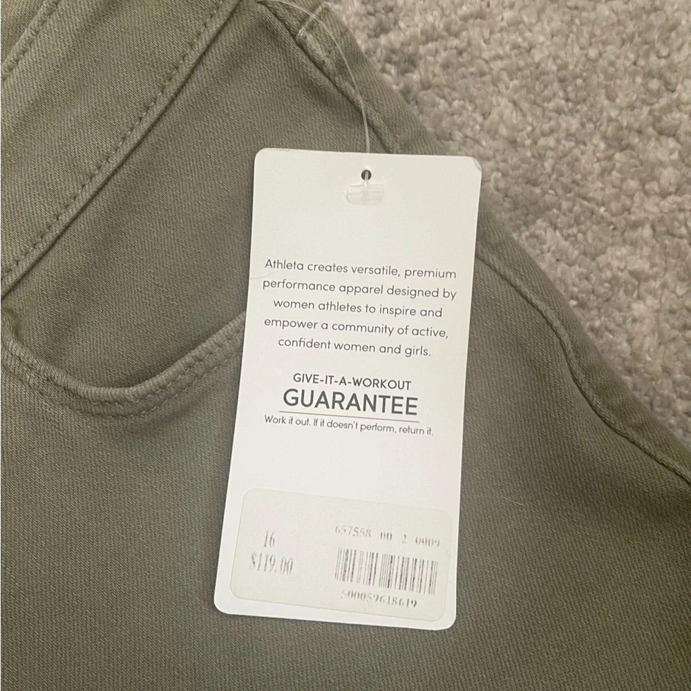16 Sage Green Denim Jeans - Picture 3 of 4